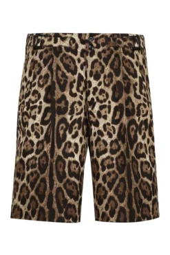 Dolce & Gabbana Leopard Print Bermuda Shorts - Multi