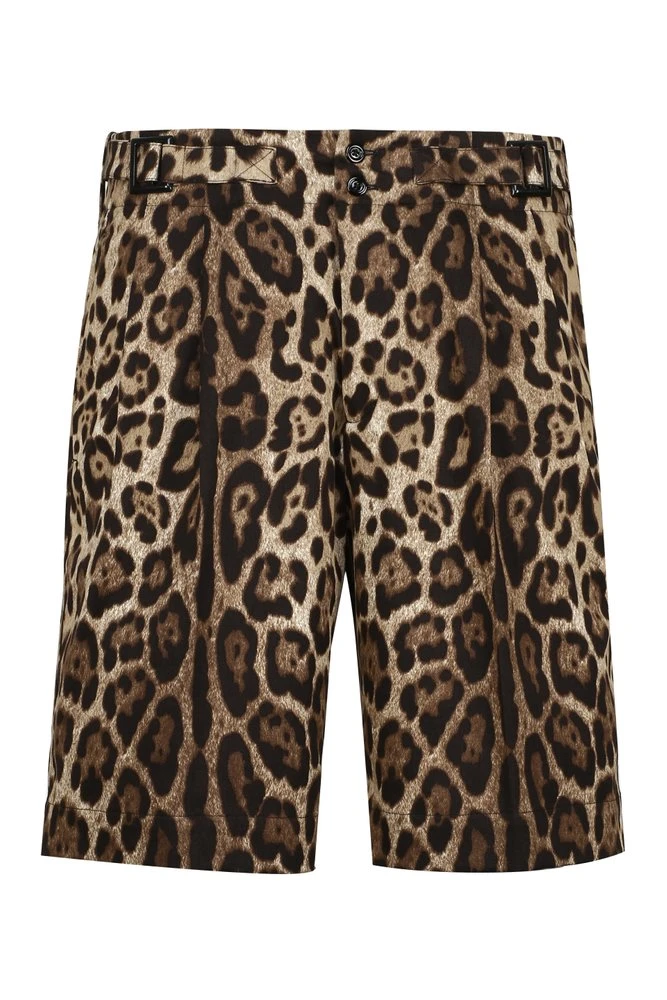 Dolce & Gabbana Leopard Print Bermuda Shorts - Multi 1 Dolce & Gabbana Leopard Print Bermuda Shorts - Multi