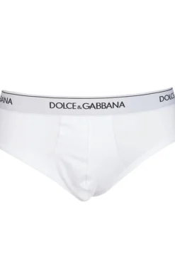 Dolce & Gabbana Logo Band Two-Pack Briefs - White