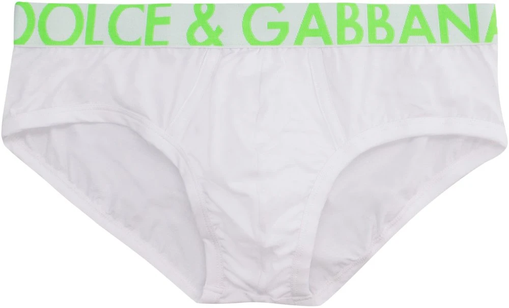 ( New Season ) Dolce & Gabbana Logo Waistband Briefs - White 1 ( New Season ) Dolce & Gabbana Logo Waistband Briefs - White