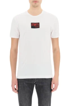 ( New Season ) Dolce & Gabbana Print Round-Neck T-Shirt - White -Cheap Vestureo Store 49a9ebaae64b637a8f6e7ce252a23292