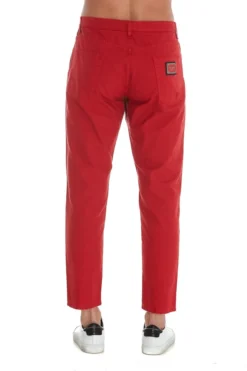 ( New Season ) Dolce & Gabbana Loose Garment-Dyed Pants - Red -Cheap Vestureo Store 49d8ac93de8a0591cc1038b9d431d7d6