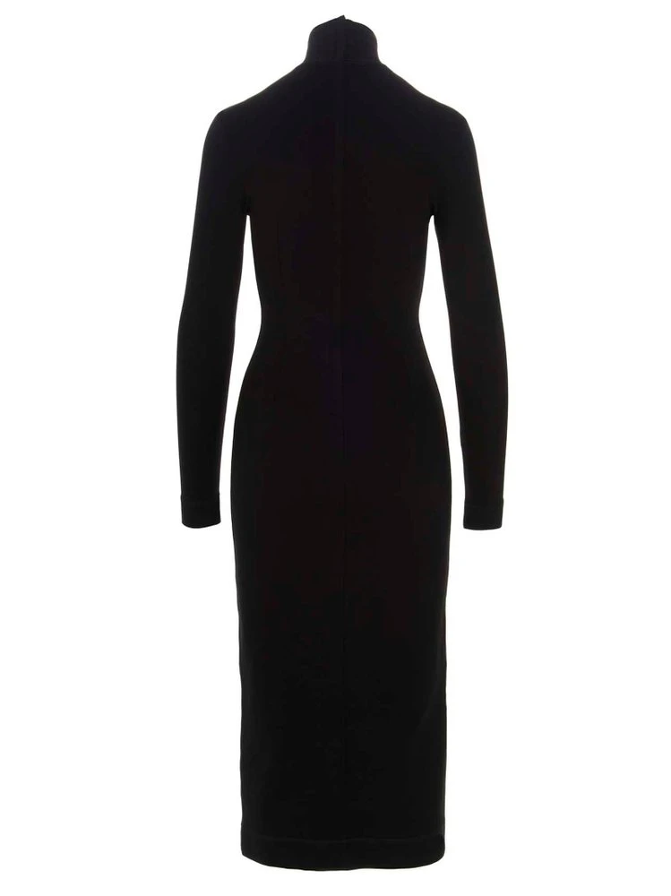 Dolce & Gabbana DG Embellished Long Sleeve Dress - Black 2 Dolce & Gabbana DG Embellished Long Sleeve Dress - Black - Image 2
