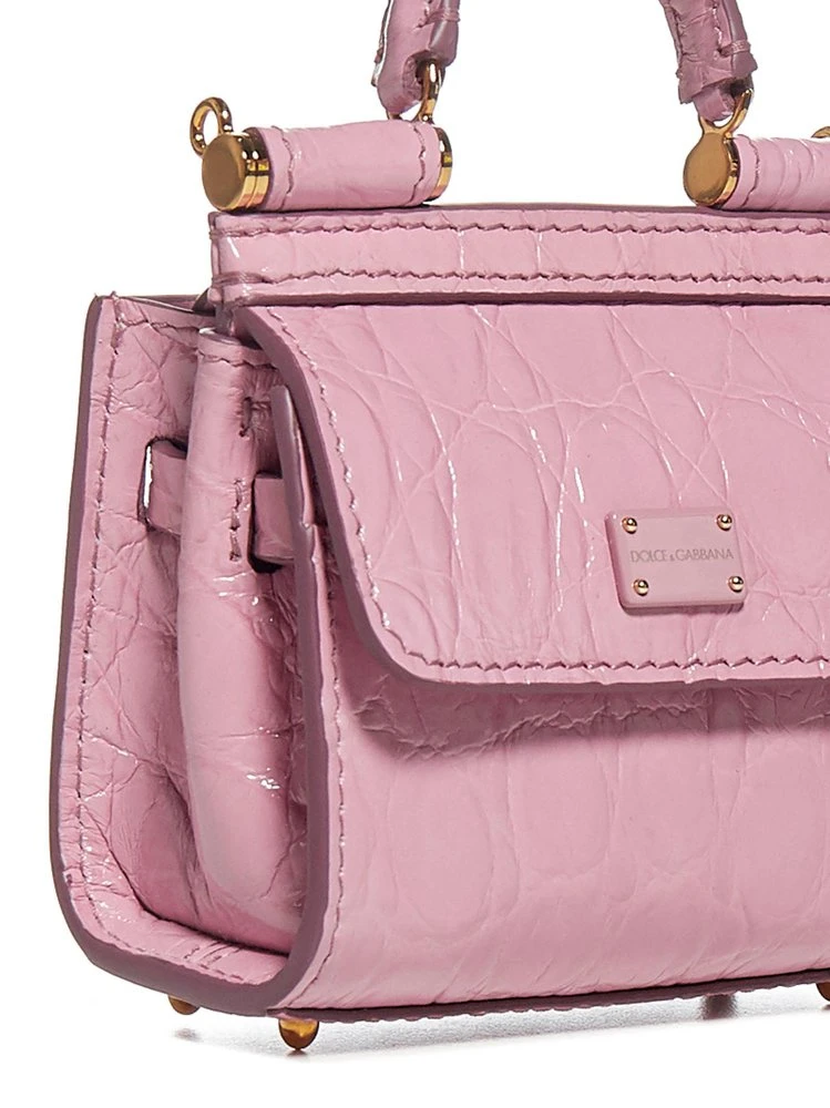 Dolce & Gabbana Sicily 58 Micro Shoulder Bag - Pink 4 Dolce & Gabbana Sicily 58 Micro Shoulder Bag - Pink - Image 4