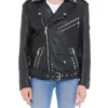 ( New Season ) Dolce & Gabbana Belted Biker Jacket - Black