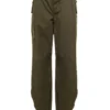 ( New Season ) Dolce & Gabbana Logo Patch Straight Leg Cargo Trousers - Green