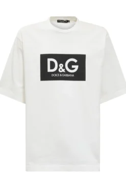 Dolce & Gabbana Logo Printed Crewneck T-Shirt - White