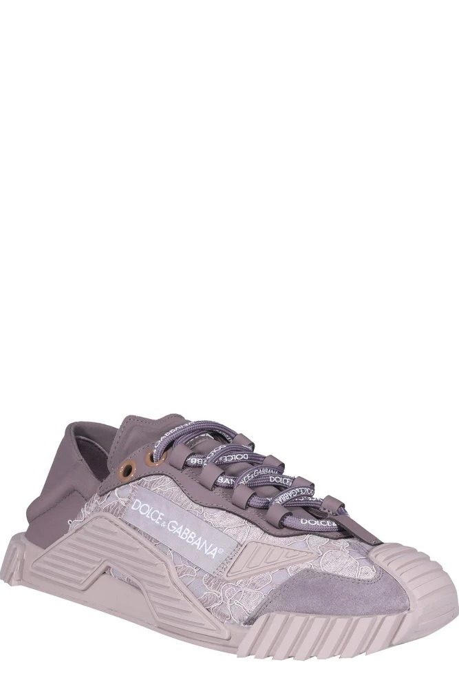 ( New Season ) Dolce & Gabbana NS1 Lace Sneakers - Purple 2 ( New Season ) Dolce & Gabbana NS1 Lace Sneakers - Purple - Image 2