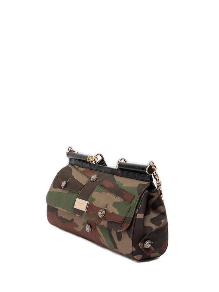 ( New Season ) Dolce & Gabbana Logo Plaque Camouflage Pattern Tote Bag - Multi 3 ( New Season ) Dolce & Gabbana Logo Plaque Camouflage Pattern Tote Bag - Multi - Image 3