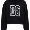 Dolce & Gabbana DG Print Jersey Hoodie - Black