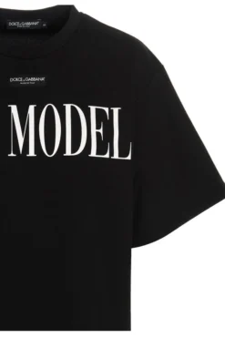 Dolce & Gabbana Top Model Printed T-Shirt - Black -Cheap Vestureo Store 4c2eb457b4335000c84ad6d756d206ed