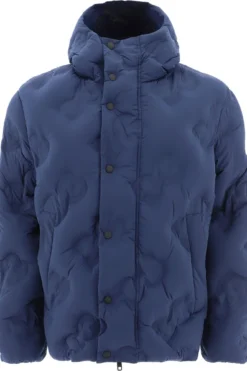 Dolce & Gabbana Quilted Hooded Coat - Blue