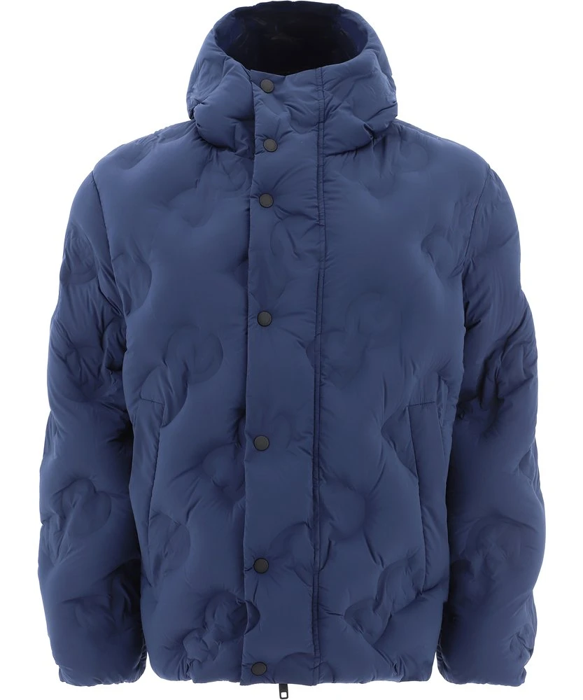 Dolce & Gabbana Quilted Hooded Coat - Blue 1 Dolce & Gabbana Quilted Hooded Coat - Blue