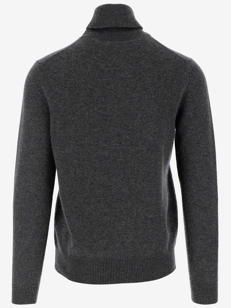 Dolce & Gabbana Turtleneck Knit Jumper - Grey 2 Dolce & Gabbana Turtleneck Knit Jumper - Grey - Image 2