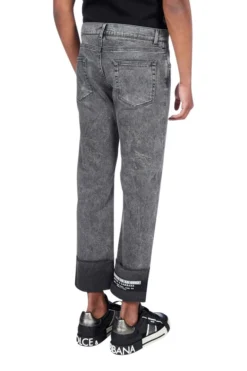 Dolce & Gabbana Logo Print Cropped Jeans - Grey 6 Dolce & Gabbana Logo Print Cropped Jeans - Grey -Cheap Vestureo Store 4dbfc7d2029afdfe7a98c36a12c6880f