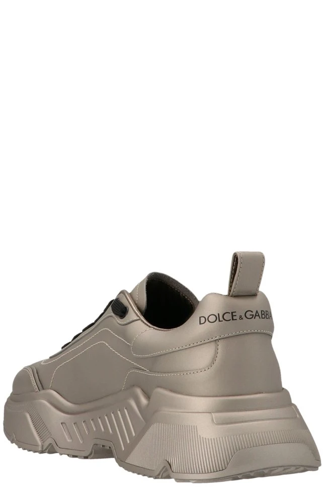 Dolce & Gabbana Metallic Effect Sneakers - Silver 2 Dolce & Gabbana Metallic Effect Sneakers - Silver - Image 2