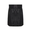 Dolce & Gabbana Leather A-Line Mini Skirt - Black