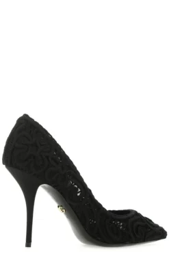 Dolce & Gabbana Cordonetto Lace Pumps - Black -Cheap Vestureo Store 4eabc6b80f11a0e81aac2cc934b5f1ea