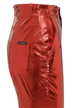Dolce & Gabbana Metallic Effect Slim-Fit Pants - Red 16 Dolce & Gabbana Metallic Effect Slim-Fit Pants - Red -Cheap Vestureo Store 4eb5a5761fd739013b77d4ae8b0256cb