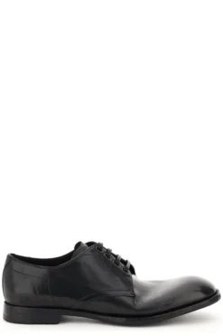 Dolce & Gabbana Dented Style Derby Shoes - Black