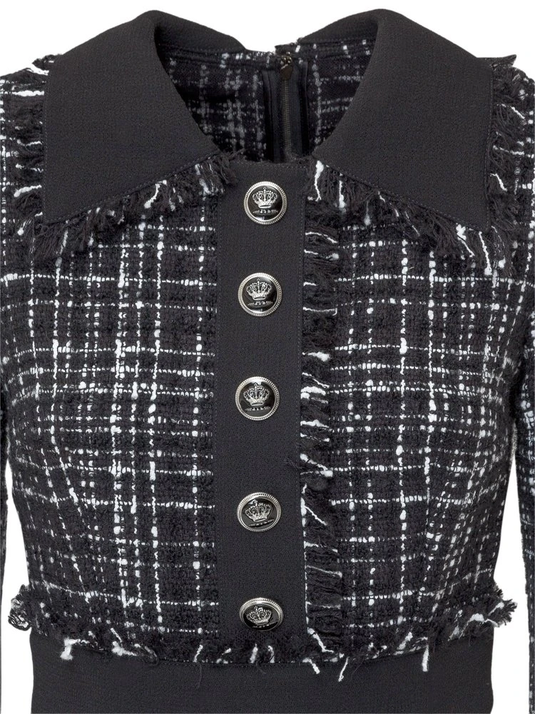 Dolce & Gabbana Tweed Midi Dress - Multi 7 Dolce & Gabbana Tweed Midi Dress - Multi - Image 7