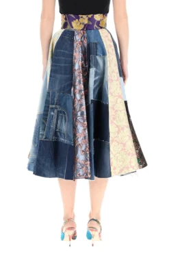 Dolce & Gabbana Patchwork Pleated Flared Skirt - Multi 9 Dolce & Gabbana Patchwork Pleated Flared Skirt - Multi -Cheap Vestureo Store 4f6a3455247265b2ad5d40cd11bc6491