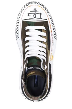 ( New Season ) Dolce & Gabbana Dolce Gabbana Logo Patch Lace-Up Sneakers - Multi -Cheap Vestureo Store 4fc970881da0c694a21b3fdc846f6297