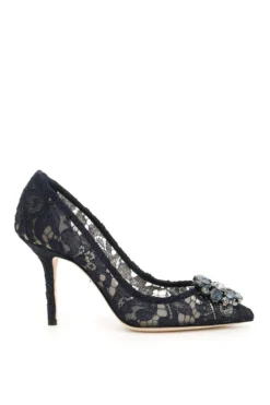 Dolce & Gabbana Bellucci Embellished Pumps - Blue