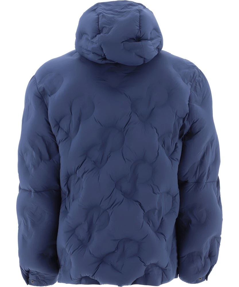 Dolce & Gabbana Quilted Hooded Coat - Blue 2 Dolce & Gabbana Quilted Hooded Coat - Blue - Image 2