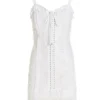 ( New Season ) Dolce & Gabbana Laced Zip-Up Dress - White