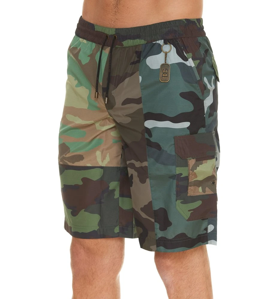 ( New Season ) Dolce & Gabbana Camouflage Printed Swim Shorts - Multi 4 ( New Season ) Dolce & Gabbana Camouflage Printed Swim Shorts - Multi - Image 4