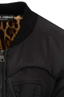 Dolce & Gabbana Bustier Detail Varsity Jacket - Black -Cheap Vestureo Store 51f351c211cee8098f427a7aedc72c29