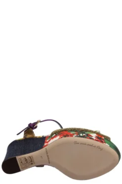 Dolce & Gabbana Patchwork Wedge Sandals - Multi -Cheap Vestureo Store 5263cf1adaa610f36a3e06efb6b9e765