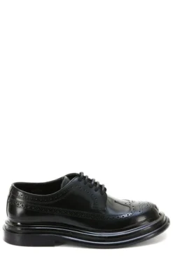 ( New Season ) Dolce & Gabbana Phenomenal Derby Shoes - Black