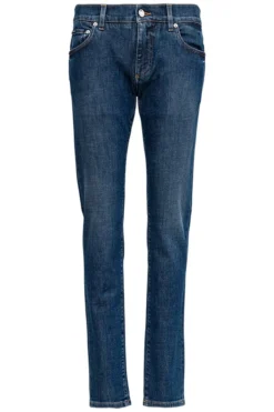 ( New Season ) Dolce & Gabbana Logo Patch Skinny Jeans - Blue