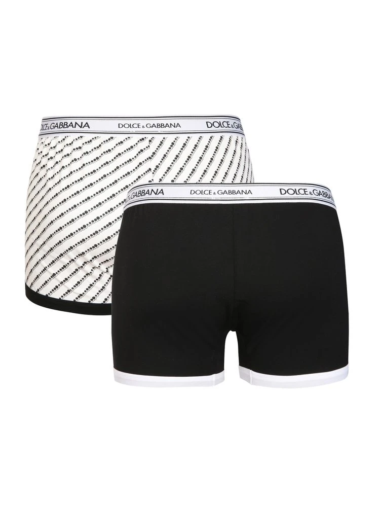 ( New Season ) Dolce & Gabbana Logo Waistband Two-Pack Boxers - Multi 2 ( New Season ) Dolce & Gabbana Logo Waistband Two-Pack Boxers - Multi - Image 2