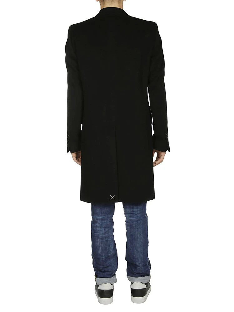 Dolce & Gabbana Single Breasted Tailored Coat - Black 4 Dolce & Gabbana Single Breasted Tailored Coat - Black - Image 4
