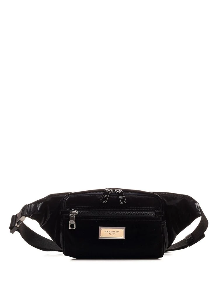 Dolce & Gabbana Logo Plaque Belt Bag - Black 1 Dolce & Gabbana Logo Plaque Belt Bag - Black