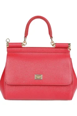 Dolce & Gabbana Sicily Small Tote Bag - Red