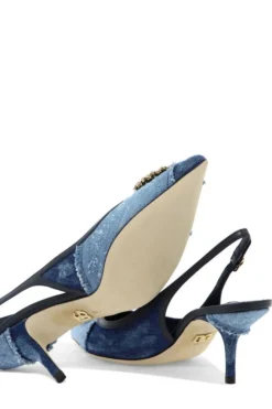 ( New Season ) Dolce & Gabbana Devotion Denim Slingback Pumps - Blue 9 ( New Season ) Dolce & Gabbana Devotion Denim Slingback Pumps - Blue -Cheap Vestureo Store 5412b632f390ae5934c189a30600e5a2