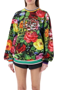 ( New Season ) Dolce & Gabbana Floral Printed Crewneck Sweatshirt - Multi -Cheap Vestureo Store 541912a0545f2bbde738214faf8e14ef