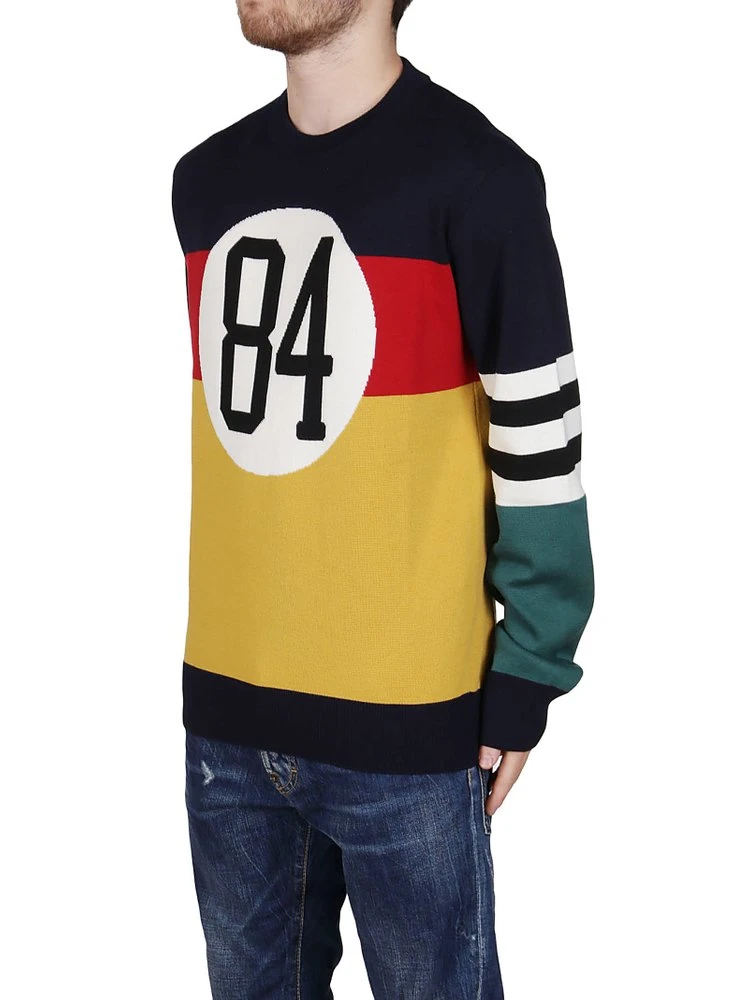 Dolce & Gabbana Colour Block Knit Jumper - Multi 5 Dolce & Gabbana Colour Block Knit Jumper - Multi - Image 5