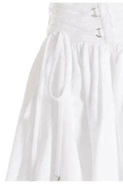 ( New Season ) Dolce & Gabbana Sleeveless Lace-Up Detailed Dress - White -Cheap Vestureo Store 54a47931090e009eed5b8d2afaec1f66