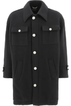 Dolce & Gabbana Single Breasted Coat - Black