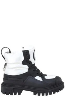 Dolce & Gabbana Chunky Sole Lace-Up Boots - Multi