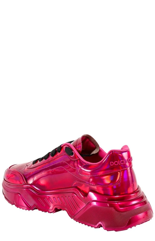 Dolce & Gabbana Daymaster Holographic Effect Sneakers - Red 3 Dolce & Gabbana Daymaster Holographic Effect Sneakers - Red - Image 3