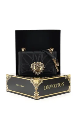 ( New Season ) Dolce & Gabbana Devotion Medium Shoulder Bag - Black -Cheap Vestureo Store 57406941468cb8c1b0fae1ad7a48a96c