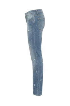 ( New Season ) Dolce & Gabbana Distressed Straight Leg Jeans - Blue -Cheap Vestureo Store 57bfc1840d31da8b9ecd443c730f683b