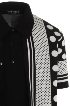Dolce & Gabbana Patterned Asymmetric Hem Polo Shirt - Multi -Cheap Vestureo Store 5801972aa66930d17a33963537105209