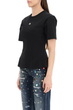 ( New Season ) Dolce & Gabbana Logo Plaque Crewneck T-Shirt - White -Cheap Vestureo Store 5839f347a094c094da8603ac928c3651